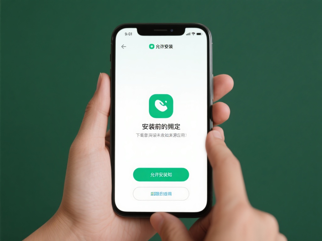 安装前的准备：下载完成后，检查手机设置，确保已开启