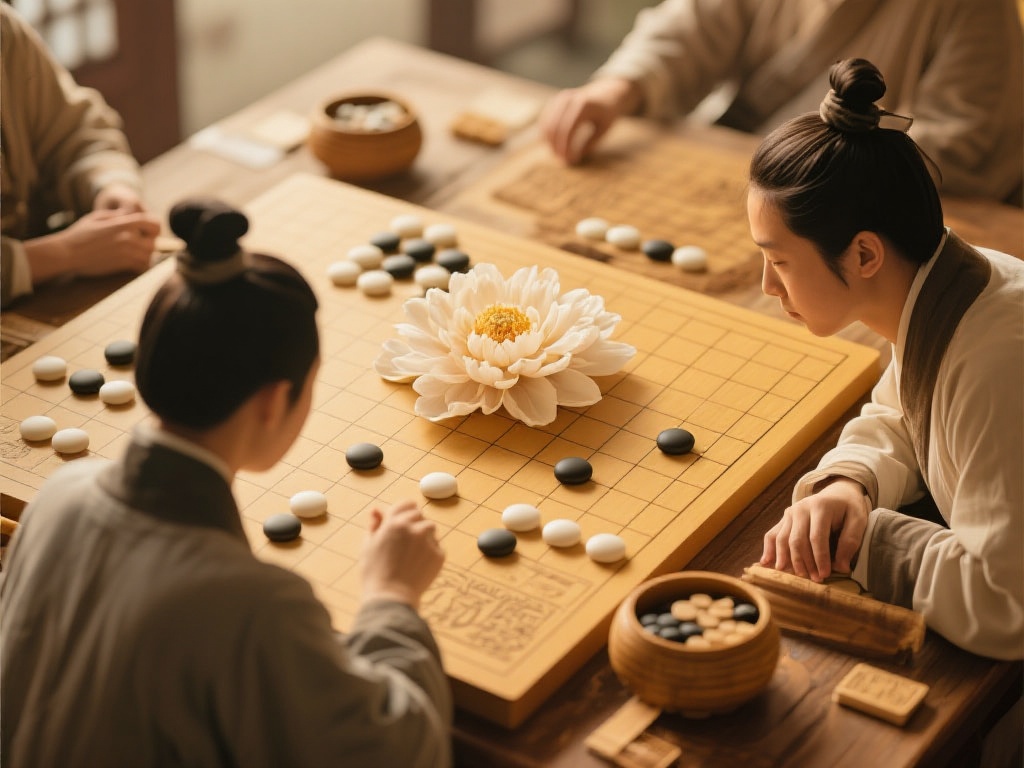 在中华文化的广袤土壤中，棋艺如一朵盛开的花，散发着